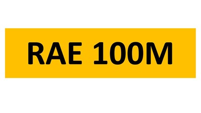 Lot 149 - REGISTRATION ON RETENTION - RAE 100M