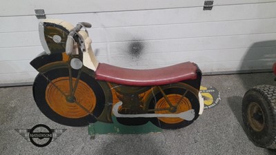 Wooden rocking hot sale bike