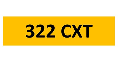 Lot 75-3 - REGISTRATION ON RETENTION - 322 CXT