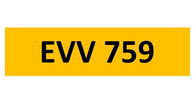 Lot 92-3 - REGISTRATION ON RETENTION - EVV 759