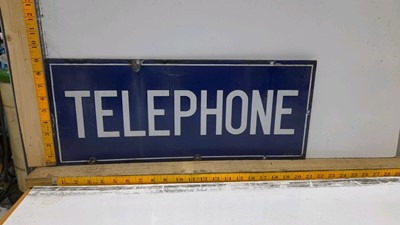 Lot 535 - TELEPHONE SIGN DOUBLE SIDED