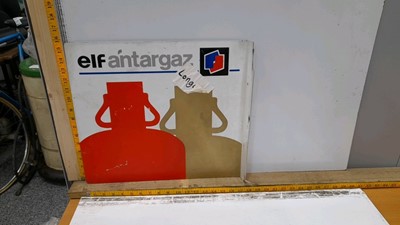 Lot 53 - ELF ANTARGAZ SIGN DOUBLE SIDED