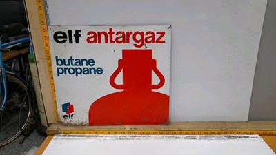 Lot 521 - ELF ANTRAGAZ BUTANE/PROPANE SINGLE SIDED SIGN