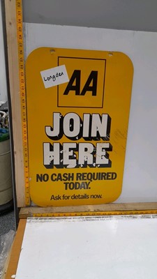 Lot 65 - AA JOIN HERE DOUBLE SIDED SIGN