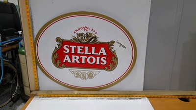 Lot 539 - STELLA ARTOIS OVAL SIGN DOUBLE SIDED