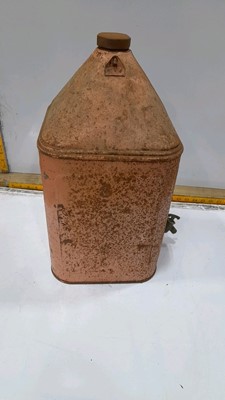 Lot 543 - LARGE PINK PARAFFIN CAN WITH TAP