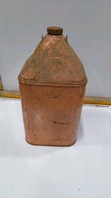 Lot 543 - LARGE PINK PARAFFIN CAN WITH TAP