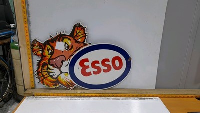 Lot 567 - ENAMEL ESSO TIGER HEAD REPRO SIGN