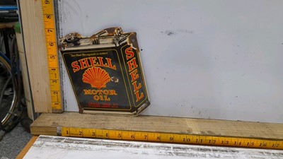 Lot 571 - SMALL SHELL MOTOR OIL ENAMEL SIGN