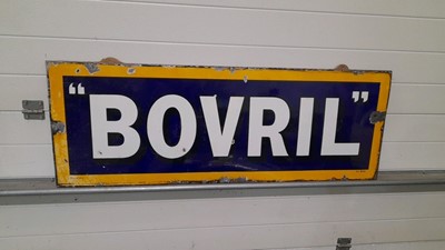 Lot 231 - BLUE AND WHITE BOVRIL SIGN