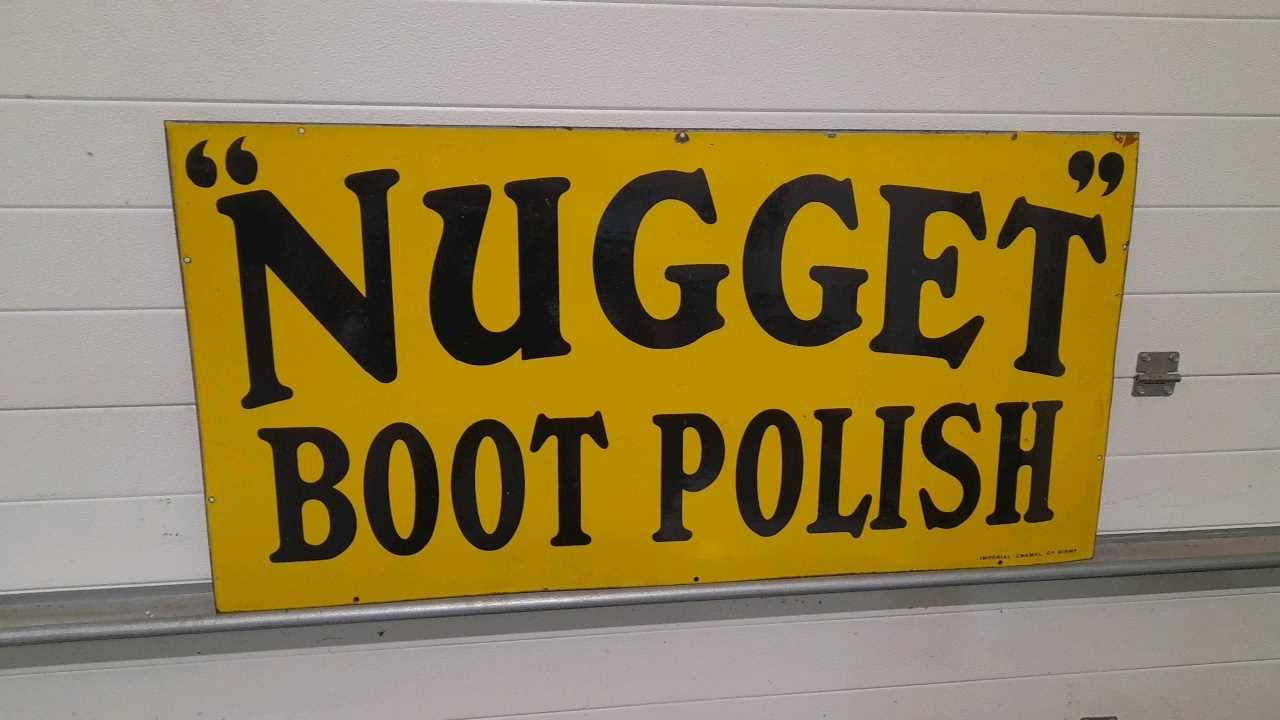 Lot 239 - NUGGET BOOT POLISH SIGN