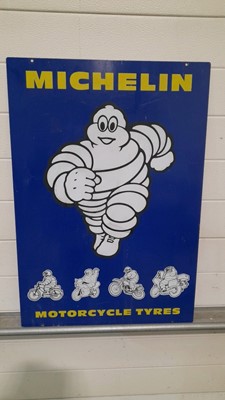 Lot 587 - MICHELIN MOTORCYCLE TYRES SIGN DOUBLE SIDED