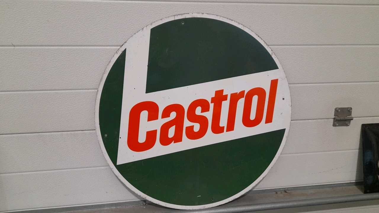 Lot 303 - CASTROL ROUND SIGN