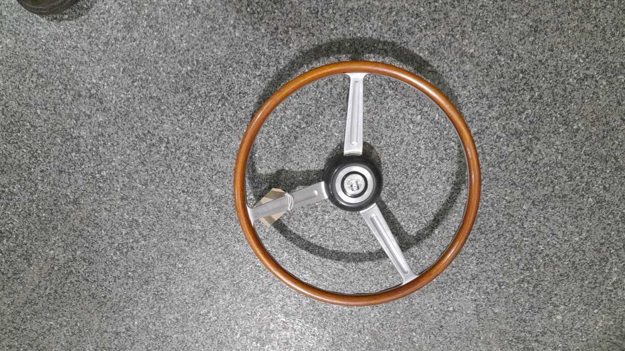 Lot 307 - WOODEN STEERING WHEEL