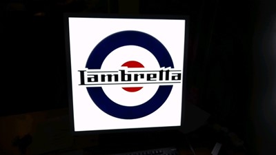 Lot 319 - LAMBRETTA LIGHT BOX RE PRODUCTION