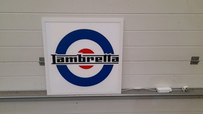 Lot 319 - LAMBRETTA LIGHT BOX RE PRODUCTION