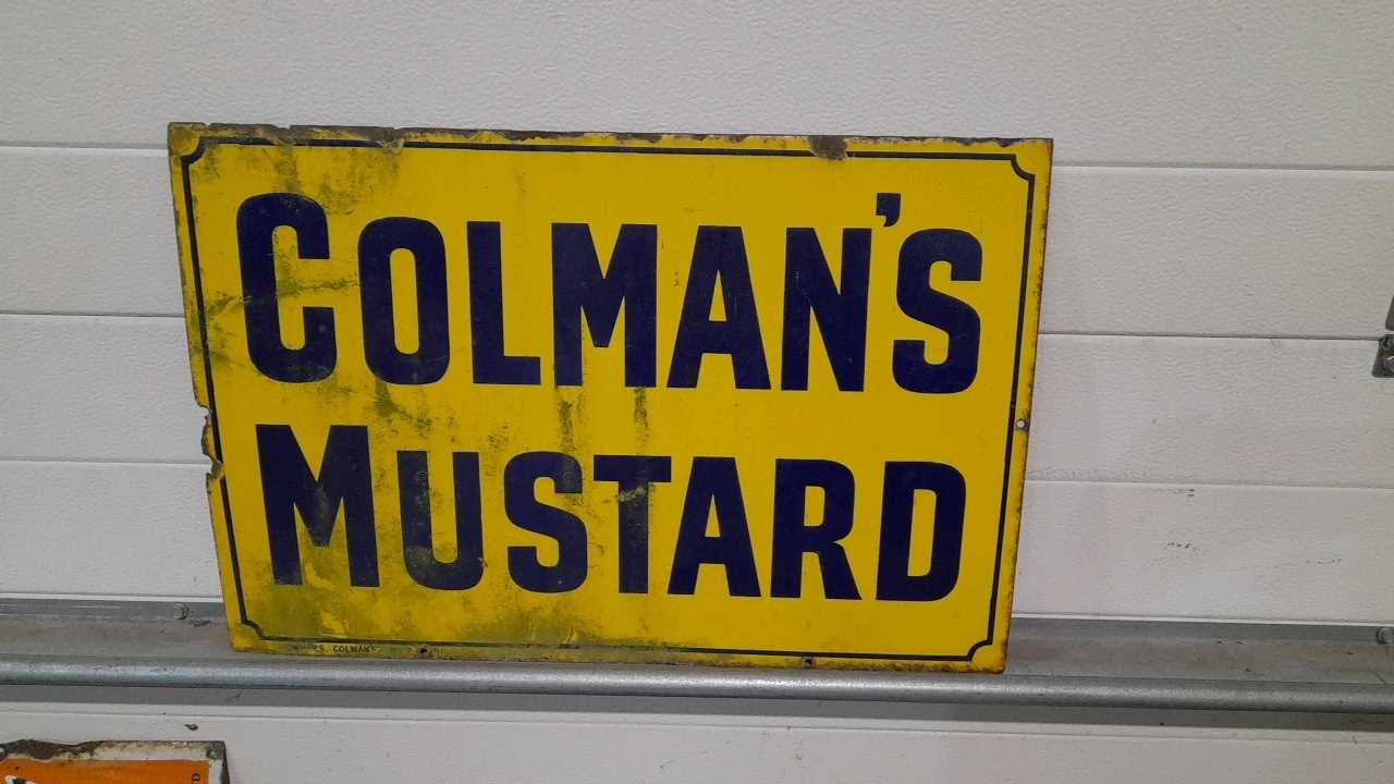 Lot 327 - COLMANS MUSTARD SIGN