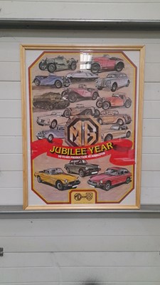 Lot 619 - MG FRAMED POSTER