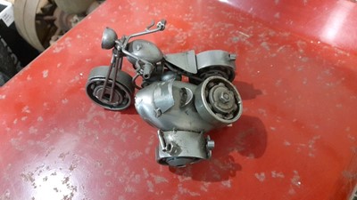 Lot 631 - MOTOR CYCLE AND SIDECAR MADE FROM CAR PARTS