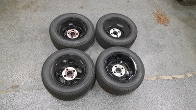 Lot 419 - FORD RS 2000 RE-FURBISHED ALLOY WHEELS WITH NEW TYRES ( FIT CAPRI/ESCORT ETC )