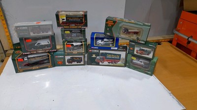 Lot 619 - ASSORTED BOX OF EDDIE STOBART MODELS STILL IN ORIGINAL BOXES