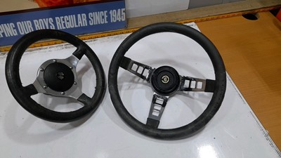 Lot 699 - 2 STEERING WHEELS