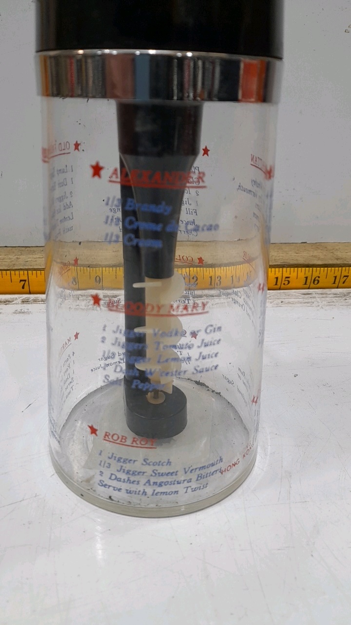 Lot 671 FORD GLASS COCKTAIL MIXER