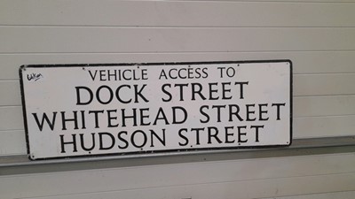 Lot 125 - DOCK STREET SIGN