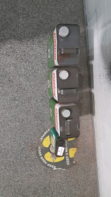 Lot 157 - 3X CASTROL PERFECTO OIL CANS + CASTROL ANIVERSARY OIL CAN