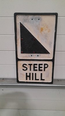 Lot 191 - STEEP HILL SIGN