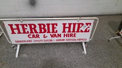 Lot 199 - CAR ROOF MOUNTED SIGNS, HERBIE HIRE & CAR CARE PLAN