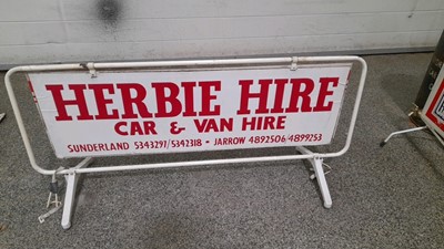 Lot 199 - CAR ROOF MOUNTED SIGNS, HERBIE HIRE & CAR CARE PLAN