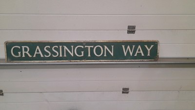 Lot 227 - GRASSINGTON WAY CAST ALUMINIUM SIGN