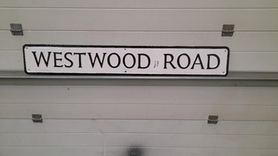 Lot 231 - WESTWOOD ROAD CAST ALUMINIUM SIGN
