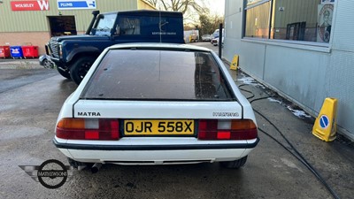 Lot 593 - 1981 TALBOT MATRA MURENA