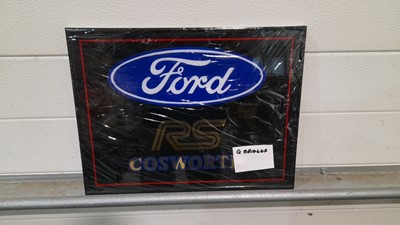 Lot 291 - FRAMED FORD RS COSWORTH  SIGN