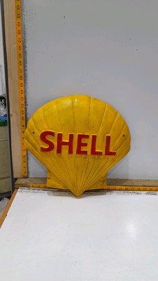 Lot 651 - CAST IRON SHELL SIGN