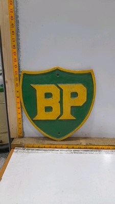 Lot 647 - CAST IRON BP SIGN