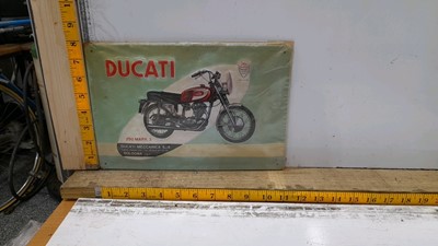 Lot 335 - METEL DUCATTI 250 MK 3 SINGLE SIDED  SIGN