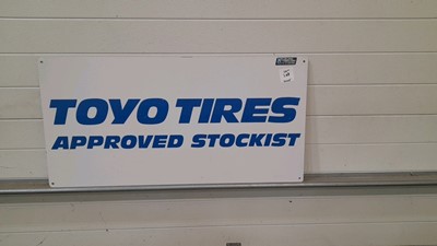 Lot 383 - METAL TOYO TYRE APPROVED STOCKIST SIGN