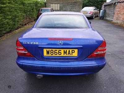 Lot 148 - 2000 MERCEDES SLK 230 KOMPRESSOR