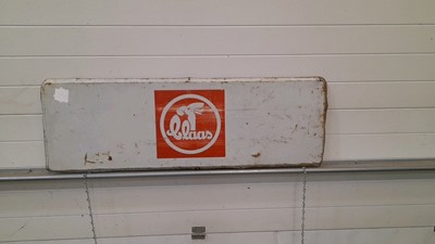 Lot 479 - CLAAS MACHINERY HANGING METAL SIGN