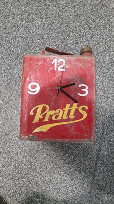 Lot 491 - PRATTS PETROL CAN CLOCK