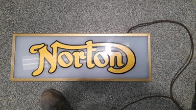 Lot 499 - NORTON DOUBLE SIDED LIGHT BOX