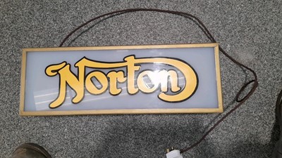 Lot 499 - NORTON DOUBLE SIDED LIGHT BOX