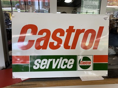 Lot 176 - CASTROL SERVICE SIGN
