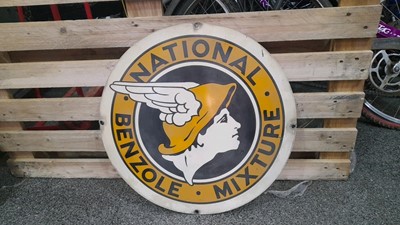 Lot 29 - NATIONAL BENZOLE SIGN ROUND