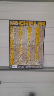 Lot 46 - MICHELIN CHECK YOUR TYRE PRESSURE TIN SIGN