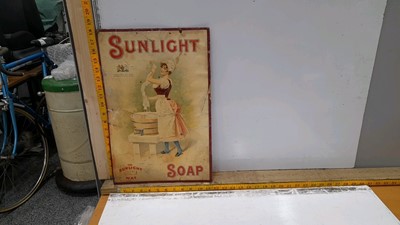 Lot 63 - ADVERTISING BOARDS FOR SUNLIGHT SOAP