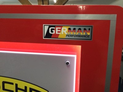 Lot 265 - LARGE ILLUMINATED PORSCHE SIGN